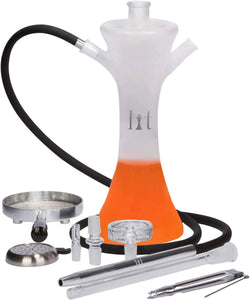VooV Lit Handmade All Glass Hookah Set - Frosted Original Plus