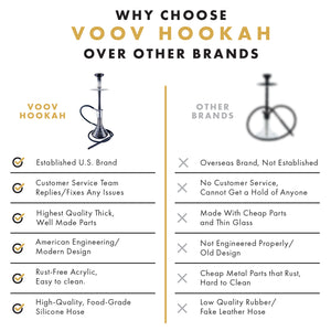 VooV Slik Charcoal Hookah