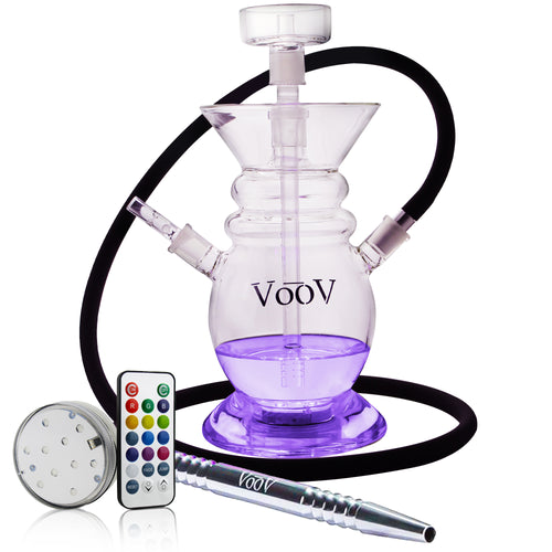 VooV Handmade All Glass Hookah Set - Cosmo